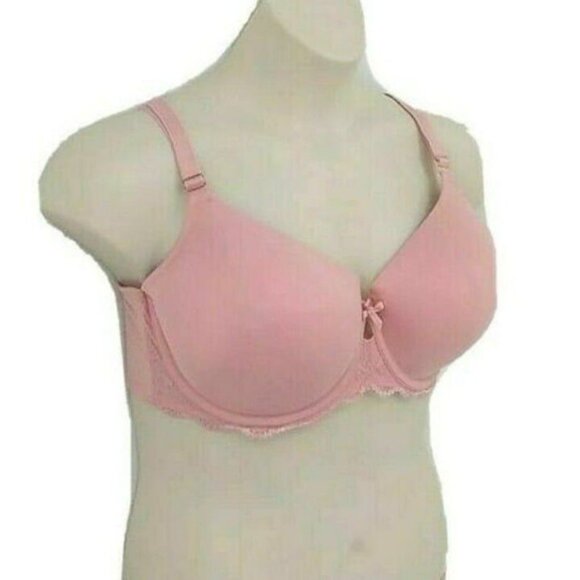 INC International Concepts Womens T Shirt Bra Plus Size 42G Pink with Lace NEW - Picture 5 of 8